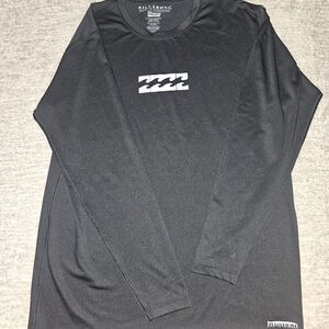 Billabong Black Long Sleeve Tee with White Logo